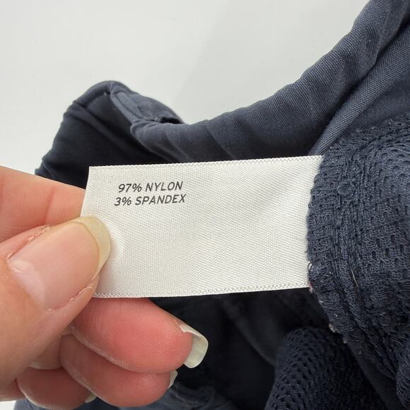 DULUTH Dry on the Fly Bootcut Pants Size 6 Blue Ink Roll Tab Hem Stretch Pockets - Picture 6 of 11